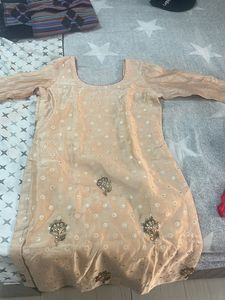 Dhoti Style Silk Blend Suit Holi Sale 50% Off