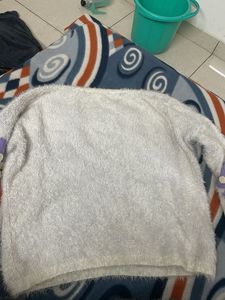 Floral Fuzzy Knit Sweater