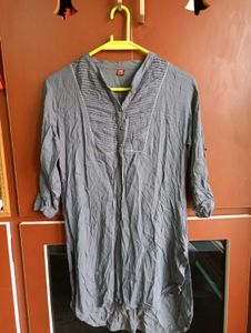Grey Short Kurta
