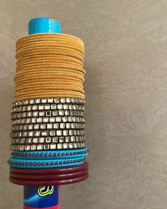 Yellow And Stone Bangles