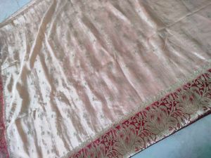 Elegant Ethnic Peach And Marun Saree ♥️