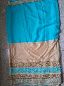 Elegant Embroidered Saree
