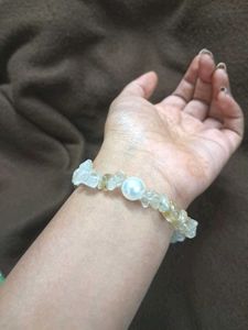 Gemstone & Pearl Chip Bracelet