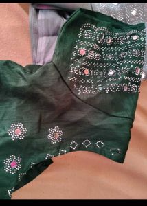 Festive Collection Real Mirror Work Ombre Saree