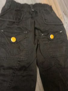 Stylish Kids' Black Cargo Pants