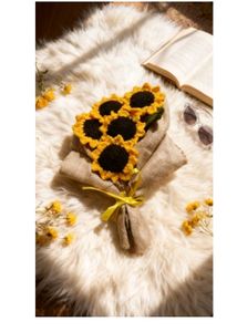 Crochet Sunflower Bouquet