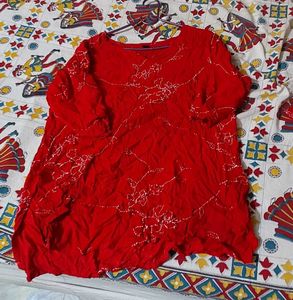 Red Floral Matching Set