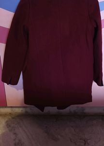 New Maroon overcoat available With tag