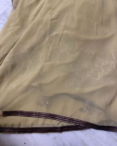 SAREE WITH ATTACHED BLOUSE(clearence Sale)