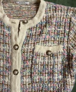 Korean Tweed Cardigan