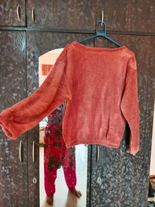NEW WOOLEN FUR NIGHT SET (WOMEN)
