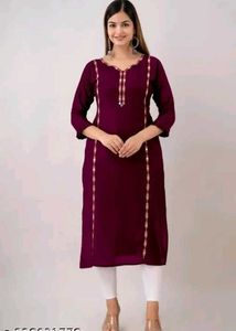 BrandNewCombo-Maroon&amp;Orange Embroidered Kurta+Plaz