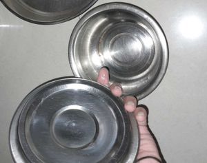 Steel Bhagona With Lid