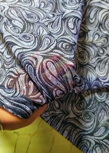 SAANCHI ENTERPRISE Grey Rayon Printed Scarf