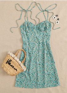 Aahwan Deep Neck Floral Dress