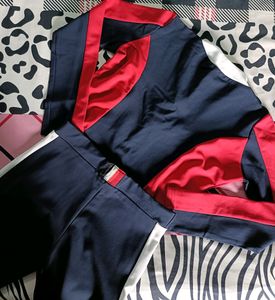 Zip Up Color Block Jacket &amp; Pants Set