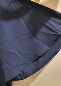 Navy V-Neck Cropped Top