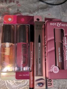 Swiss Beauty Lip Oils And Eye Brow Balm Combo Set