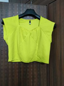 Lime Green Crop Top