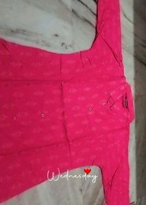 Elegant Pink Flare Kurta