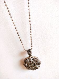 Tibetan Buddhism Symbols Pendant + Chain