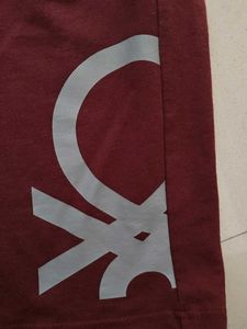 Mens Maroon Half Pant