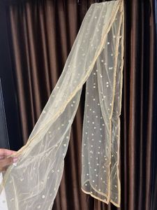 Elegant Gold Polka Dot Dupatta