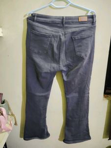 Gray Flare Leg Jeans