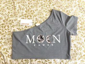 Urbanic Moon Power One Shoulder Crop Top