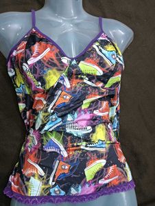 Funky Graphic🖤 Print Cami Top