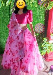 Gorgeous Floral Pink Lehenga ✨🌸
