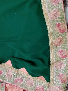 New Partywear Heavy Border Saree