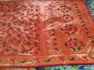 Red Paithani Saree