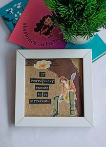 Anime Journaling White Frame Desk Buddy