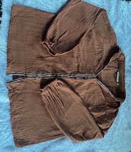 St. Tropez West Gauze Button-Up Shirt