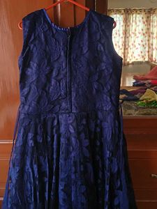 Elegant Navy Blue Dress