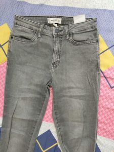 Mango Gray Denim Jeans