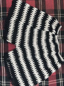 Crochet Knit Top &amp; Shorts Set