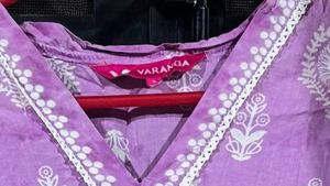 Lavender Printed Kurti