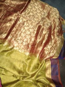 Elegant Mehandi Green Saree