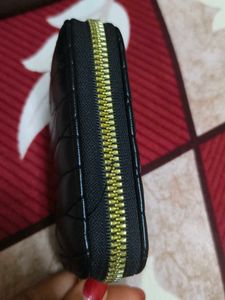 Quilted Black Card Holder