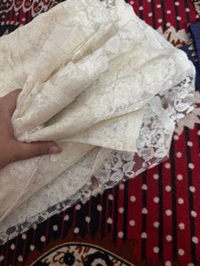 ELEGANT WHITE NET FABRIC