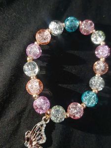 Butterfly Charm Beaded Bracelet
