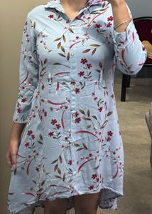 Blue Cotton Dress