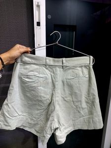 Very Light Olive Green Shorts