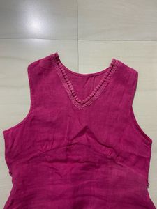 Pink Sleeveless Top