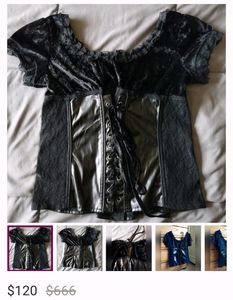 Leather Corset Top