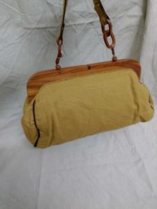antique Handbag (wooden clutch)