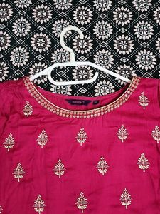 Pink Embroidered Top