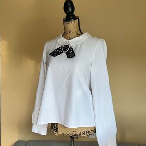 Zara Trafaluc Collection Peter Pan Collar and Bow